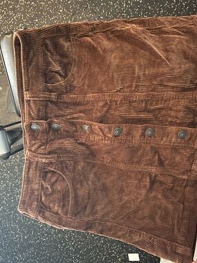 American Eagle Corduroy Button-Front Skirt